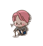 pink hair boy 'shushu'（個別スタンプ：16）