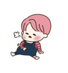 pink hair boy 'shushu'（個別スタンプ：18）