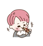 pink hair boy 'shushu'（個別スタンプ：23）