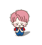 pink hair boy 'shushu'（個別スタンプ：26）