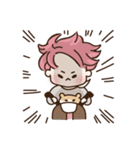 pink hair boy 'shushu'（個別スタンプ：29）