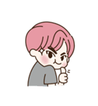 pink hair boy 'shushu'（個別スタンプ：32）