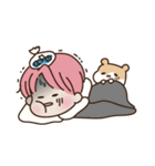 pink hair boy 'shushu'（個別スタンプ：38）