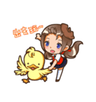 Yaya with duckling（個別スタンプ：36）