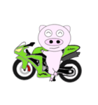 豚がバイクに目覚めライダーになりました（個別スタンプ：26）