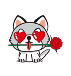 HUKI (Husky dog)（個別スタンプ：10）