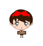 BoBo Red ribbon Boy（個別スタンプ：3）