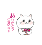 ねこさん達とあいうえお（個別スタンプ：1）