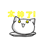 White and pink cat everyday（個別スタンプ：5）