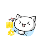 White and pink cat everyday（個別スタンプ：25）