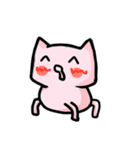 White and pink cat everyday（個別スタンプ：36）