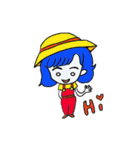 Blue hair（個別スタンプ：5）