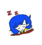 Blue hair（個別スタンプ：13）