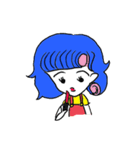 Blue hair（個別スタンプ：14）