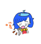 Blue hair（個別スタンプ：16）