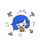 Blue hair（個別スタンプ：17）