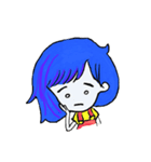 Blue hair（個別スタンプ：20）