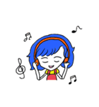 Blue hair（個別スタンプ：38）