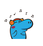 Sleepy Blue Hypoo（個別スタンプ：2）