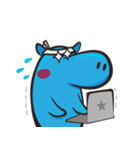 Sleepy Blue Hypoo（個別スタンプ：14）