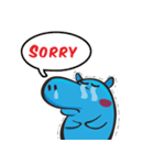 Sleepy Blue Hypoo（個別スタンプ：19）