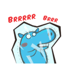 Sleepy Blue Hypoo（個別スタンプ：20）