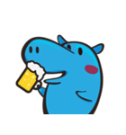 Sleepy Blue Hypoo（個別スタンプ：30）