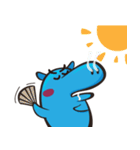 Sleepy Blue Hypoo（個別スタンプ：31）