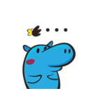 Sleepy Blue Hypoo（個別スタンプ：35）