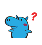 Sleepy Blue Hypoo（個別スタンプ：40）