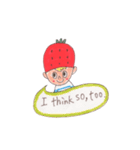 イチゴキャップぼうや（個別スタンプ：24）