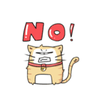 太い猫 ア－グ（個別スタンプ：6）