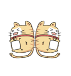 太い猫 ア－グ（個別スタンプ：7）