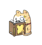太い猫 ア－グ（個別スタンプ：9）