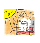 太い猫 ア－グ（個別スタンプ：19）