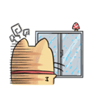 太い猫 ア－グ（個別スタンプ：22）