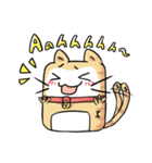 太い猫 ア－グ（個別スタンプ：25）