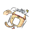 太い猫 ア－グ（個別スタンプ：28）