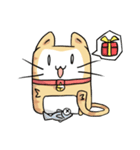 太い猫 ア－グ（個別スタンプ：29）