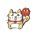 太い猫 ア－グ（個別スタンプ：30）