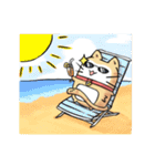 太い猫 ア－グ（個別スタンプ：35）