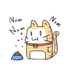太い猫 ア－グ（個別スタンプ：38）