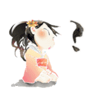 朗ら童＆内気侍（個別スタンプ：9）