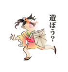 朗ら童＆内気侍（個別スタンプ：29）