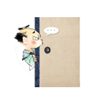 朗ら童＆内気侍（個別スタンプ：32）