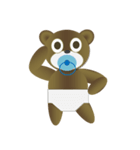 Diaper baby bear（個別スタンプ：21）