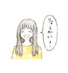 お花と女の子（個別スタンプ：5）