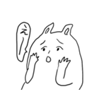 他人に全く興味の無いうさぎ（個別スタンプ：1）