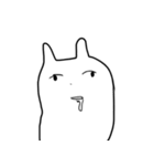 他人に全く興味の無いうさぎ（個別スタンプ：3）