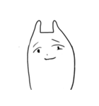他人に全く興味の無いうさぎ（個別スタンプ：14）